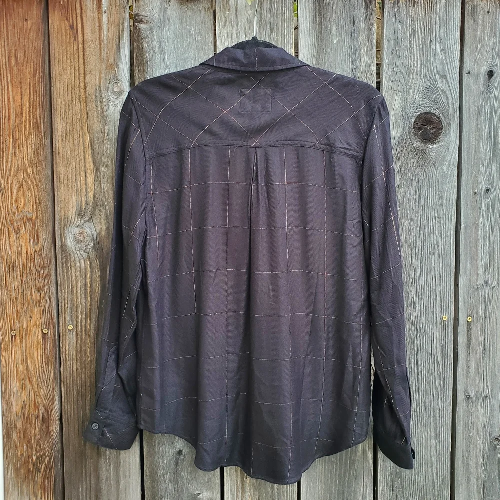 Rails Rayon Metallic Windowpane Top - Picture 5 of 7